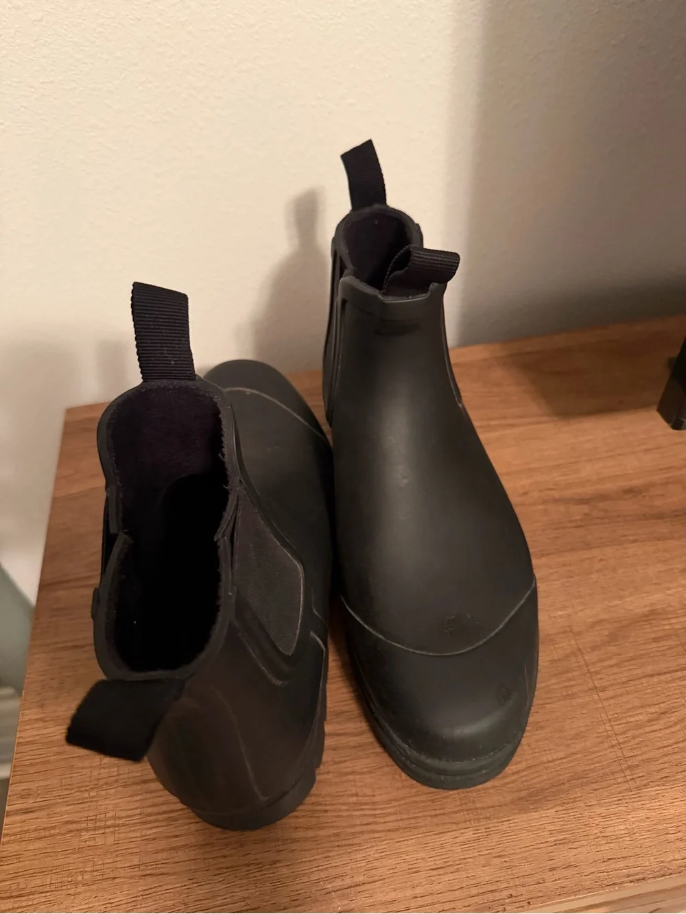 Black Waterproof Slip-On Chelsea Boots